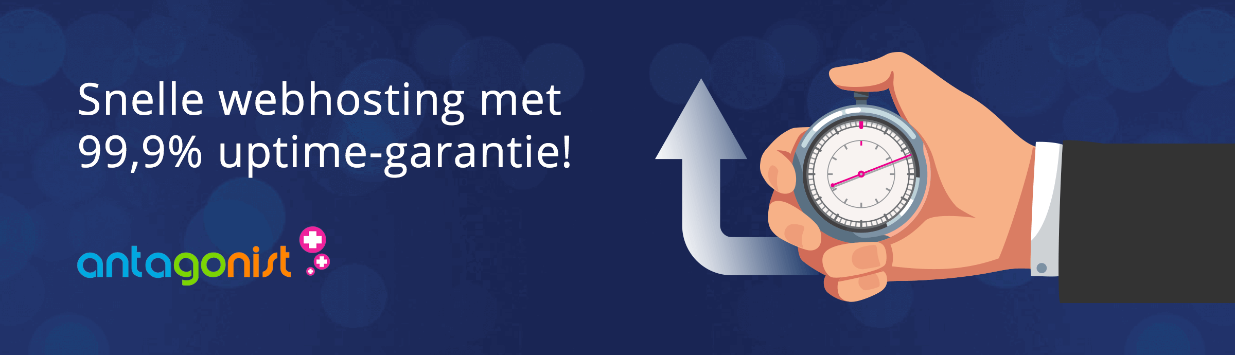 Webhosting met 99,9% uptime-garantie