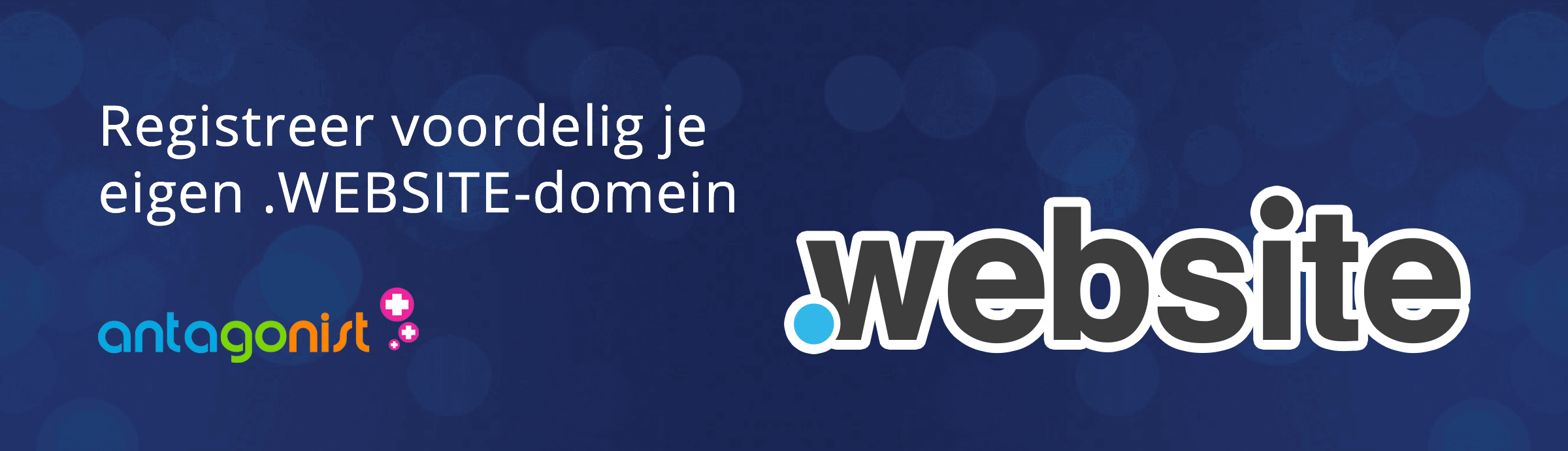 Registreer voordelig een WEBSITE-domein